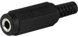 3.5 mm jack socket, 3 pole (stereo), solder connection, plastic, 4832.3300
